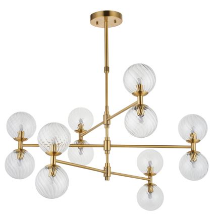 Endon 114041 - Luster na šipci 12xG9/3,2W/230V zlatni