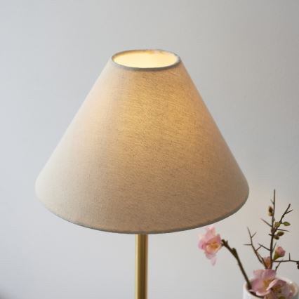 Endon 114211 - Stolna lampa 1xE14/7W/230V bež/mesing