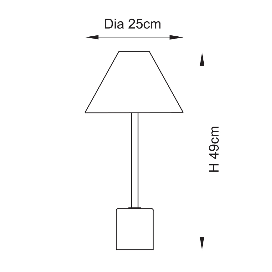 Endon 114211 - Stolna lampa 1xE14/7W/230V bež/mesing