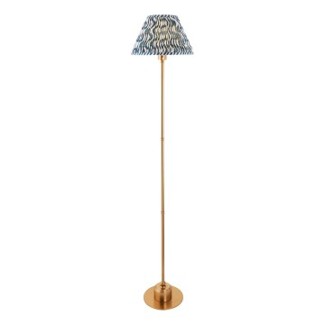 Endon 114778 - LED Prigušiva punjiva podna lampa BURLEY LED/1,5W/5V mesing/plava