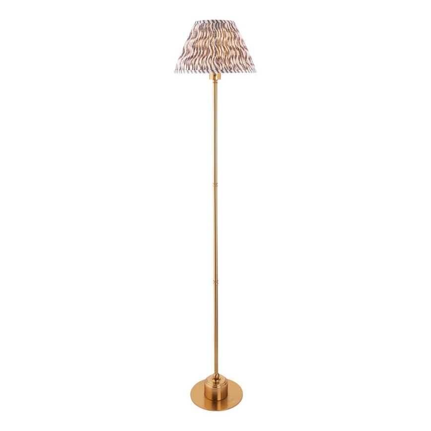 Endon 114785 - LED Prigušiva punjiva podna lampa BURLEY LED/1,5W/5V 3600 mAh mesing/siva