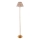 Endon 114785 - LED Prigušiva punjiva podna lampa BURLEY LED/1,5W/5V 3600 mAh mesing/siva