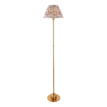 Endon 114785 - LED Prigušiva punjiva podna lampa BURLEY LED/1,5W/5V mesing/siva
