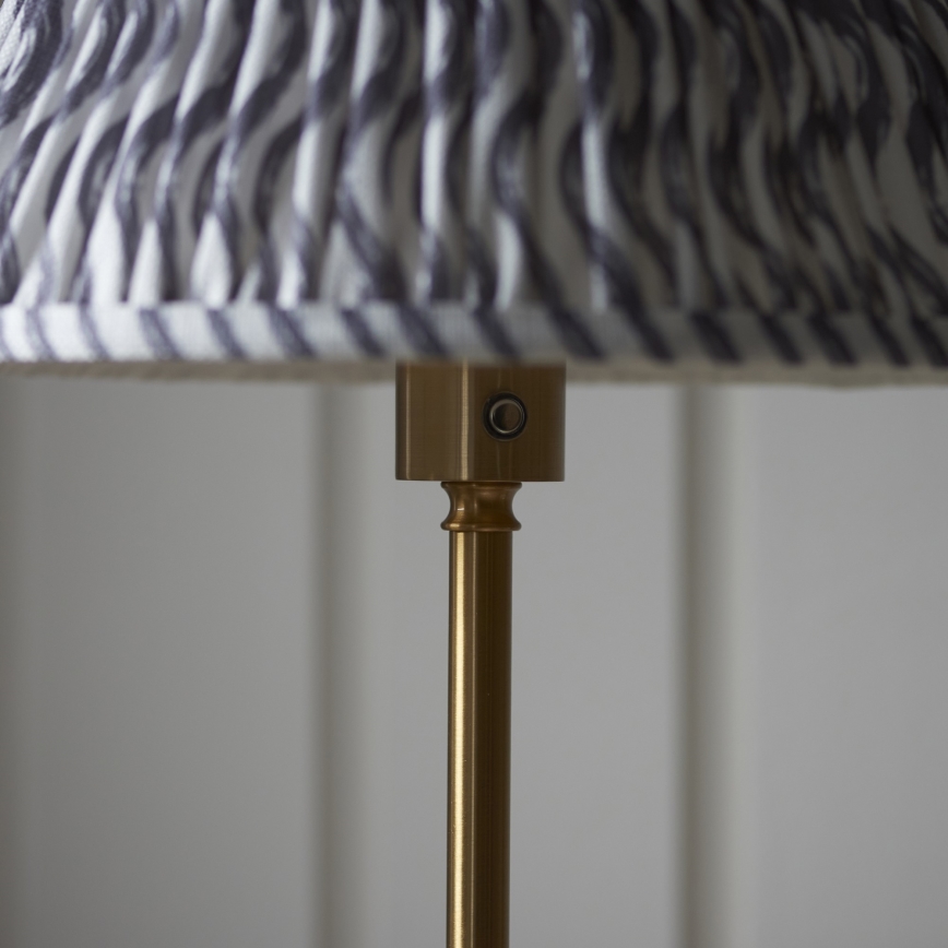 Endon 114785 - BURLEY LED prigušiva punjiva podna svjetiljka LED/1,5W/5V 3600 mAh mesing/siva