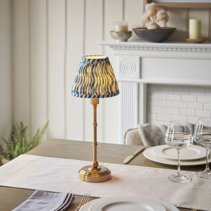 Endon 114796 - LED Prigušiva punjiva stolna lampa BURLEY LED/1,5W/5V mesing/plava
