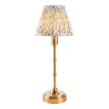 Endon 114800 - LED Prigušiva punjiva stolna lampa BURLEY LED/1,5W/5V mesing/zelena