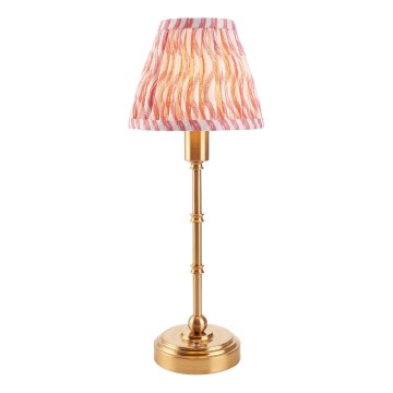 Endon 114804 - LED Prigušiva punjiva stolna lampa BURLEY LED/1,5W/5V 3600 mAh mesing/ružičasta