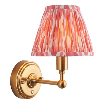 Endon 114817 - LED Prigušiva punjiva zidna lampa BURLEY LED/1,5W/5V 3600 mAh mesing/ružičasta