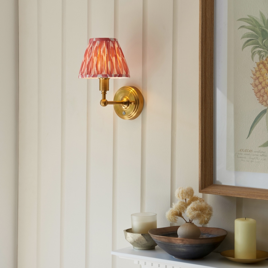 Endon 114817 - LED zidna lampa s punjivom baterijom i mogućnošću prigušivanja BURLEY LED/1,5W/5V 3600 mAh mesing/ružičasta
