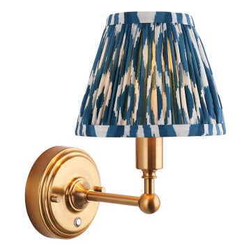 Endon 114827 - LED Prigušiva punjiva zidna lampa BURLEY LED/1,5W/5V 3600 mAh mesing/plava