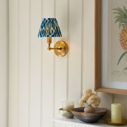 Endon 114827 - LED zidna lampa s mogućnošću prigušivanja, punjiva BURLEY LED/1,5W/5V 3600 mAh mesing/plava