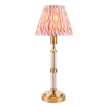 Endon 114842 - LED Prigušiva punjiva stolna lampa MORTON LED/1,5W/5V 3600 mAh mesing/ružičasta