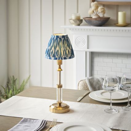 Endon 114846 - LED Prigušiva punjiva stolna lampa MORTON LED/1,5W/5V 3600 mAh mesing/plava