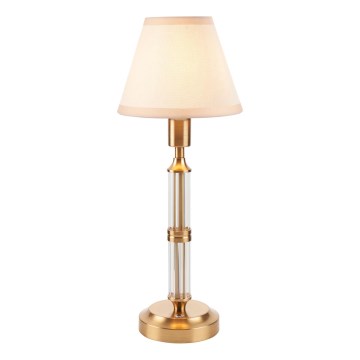 Endon 114849 - LED punjiva stolna lampa s prigušivanjem MORTON LED/1,5W/5V 3600 mAh mesing/bež