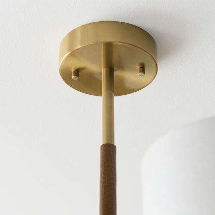 Endon 116993 - Luster na štapu HEATHCLIFF 3xE14/7W/230V mesing/jasen