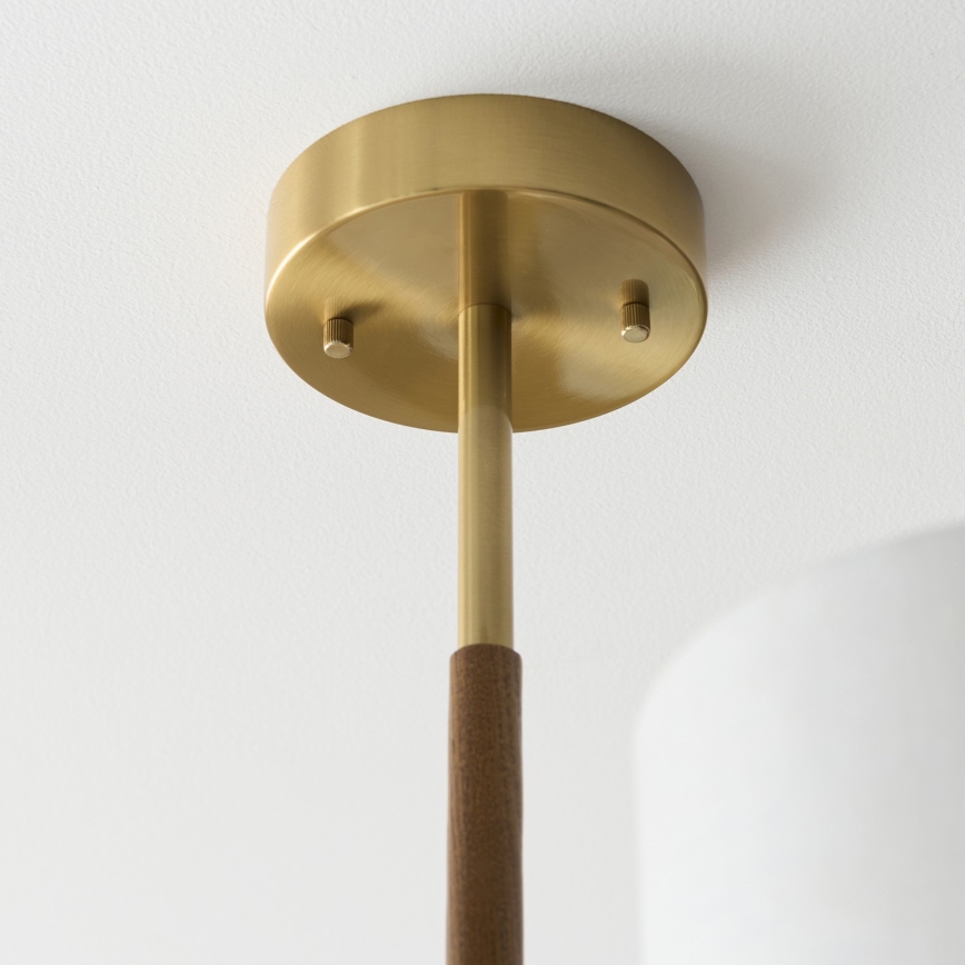 Endon 116993 - Luster na štapu HEATHCLIFF 3xE14/7W/230V mesing/jasen