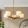 Endon 116994 - Luster na lancu HEATHCLIFF 5xE14/7W/230V mesing/jesion