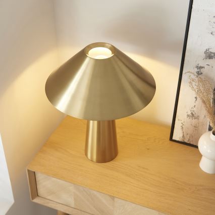 Endon 118685 - Stolna lampa ISAK 1xE27/10W/230V zlatna