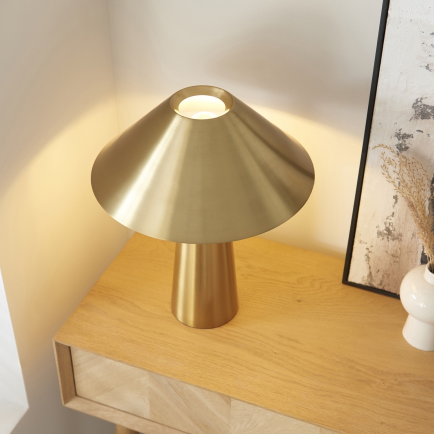 Endon 118685 - Stolna lampa ISAK 1xE27/10W/230V zlatna