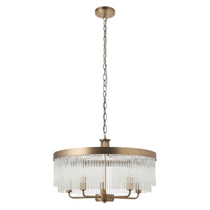Endon 119110 - Luster na lancu CLERMONT 5xE14/6W/230V mesing