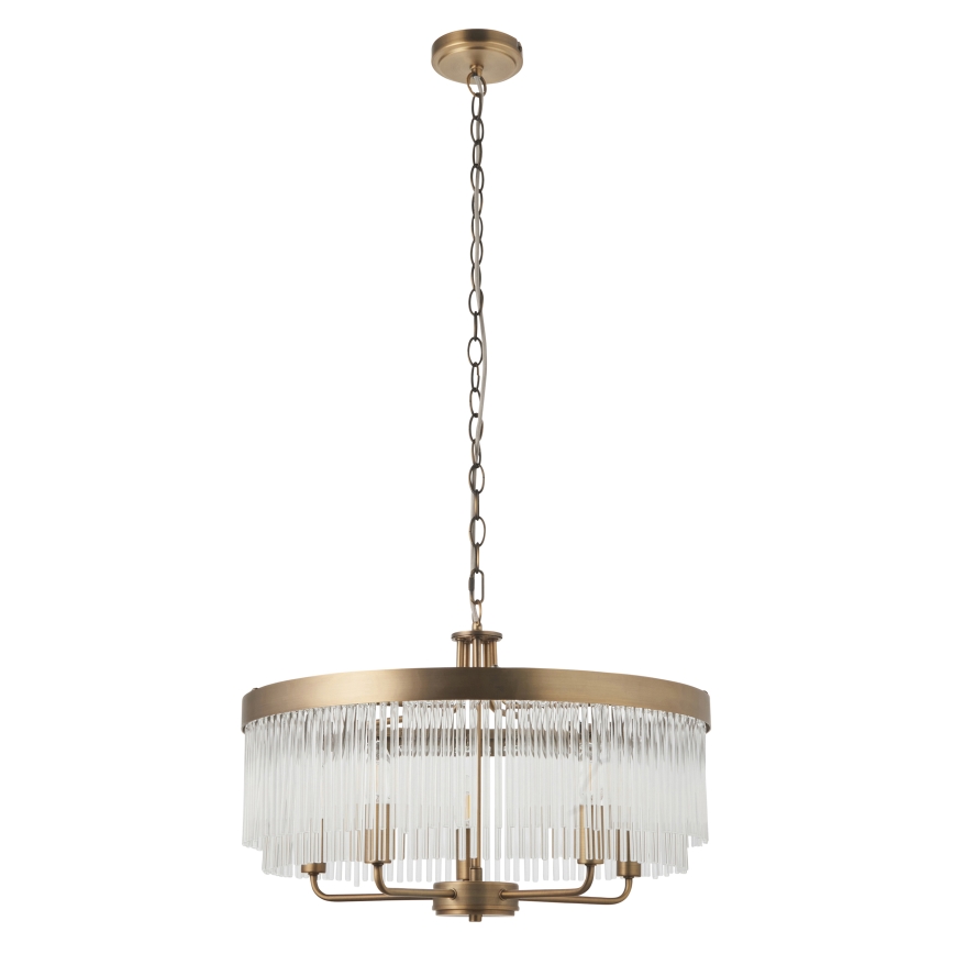 Endon 119110 - Luster na lancu CLERMONT 5xE14/6W/230V mesing
