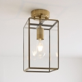 Endon 119143 - Površinski montirani luster HAMMOND 1xE27/10W/230V mesing