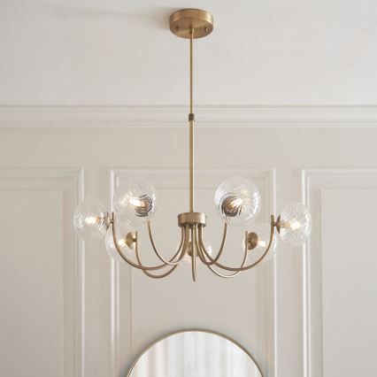 Endon 119224 - Luster na sajli HAGUE 7xG9/5W/230V mesing