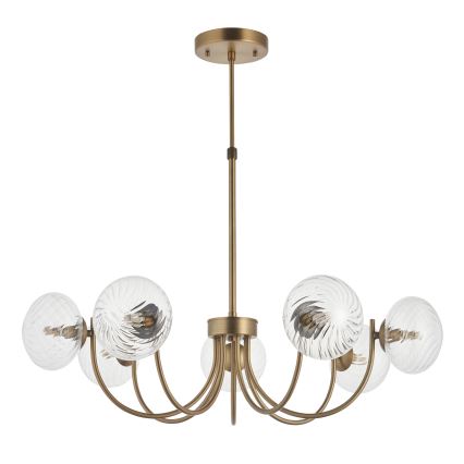 Endon 119224 - Luster na sajli HAGUE 7xG9/5W/230V mesing