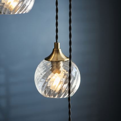 Endon 119435 - Luster na sajli ALLEGRA 5xE14/7W/230V mesing