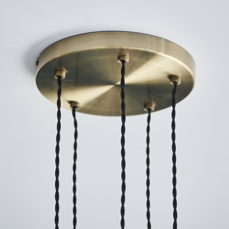 Endon 119435 - Luster na sajli ALLEGRA 5xE14/7W/230V mesing