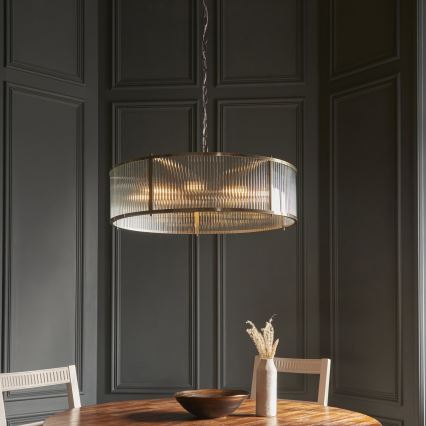 Endon 119455 - Luster na lancu RIDGETON 8xE14/7W/230V matni krom