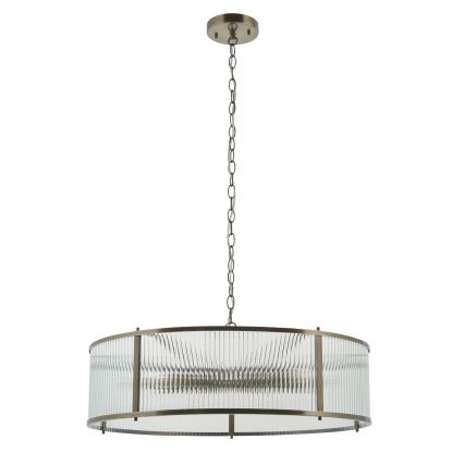 Endon 119455 - Luster na lancu RIDGETON 8xE14/7W/230V matni krom