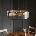 Endon 119455 - Luster na lancu RIDGETON 8xE14/7W/230V mesing