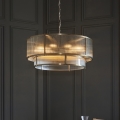 Endon 119456 - Luster na lancu RIDGETON 8xE14/7W/230V mesing