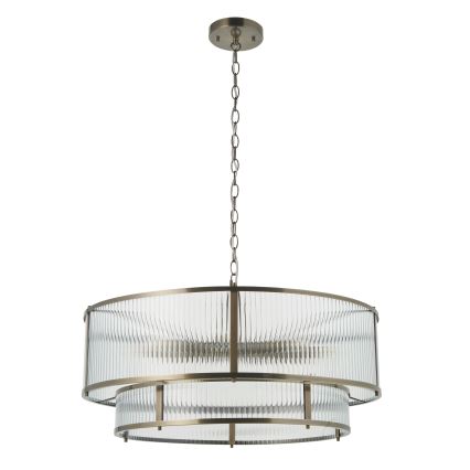 Endon 119456 - Luster na lancu RIDGETON 8xE14/7W/230V mesing