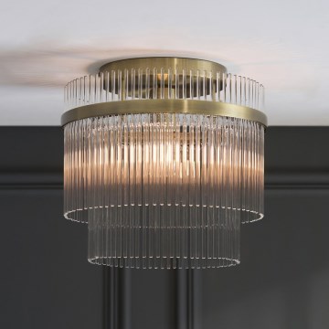 Endon 119492 - Plafonski luster MARIETTA 1xE27/10W/230V mesing/prozirno
