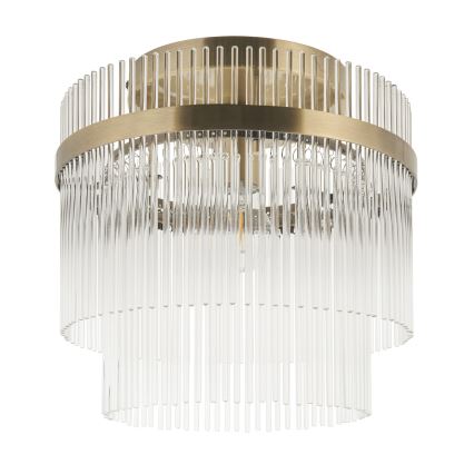 Endon 119492 - Plafonski luster MARIETTA 1xE27/10W/230V mesing/prozirno