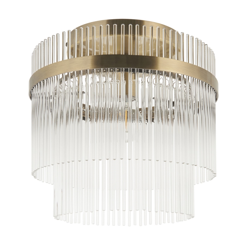 Endon 119492 - Plafonski luster MARIETTA 1xE27/10W/230V mesing/prozirno