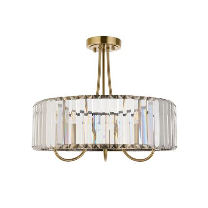 Endon 119609 - Luster na štapu VISCONTI 3xE14/6W/230V mesing