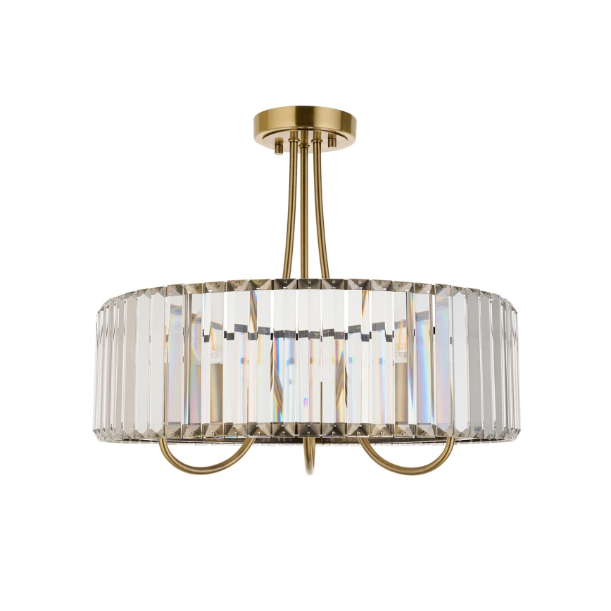 Endon 119609 - Luster na štapu VISCONTI 3xE14/6W/230V mesing
