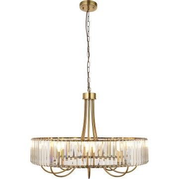 Endon 119611 - Luster na lancu VISCONTI 8xE14/6W/230V mesing