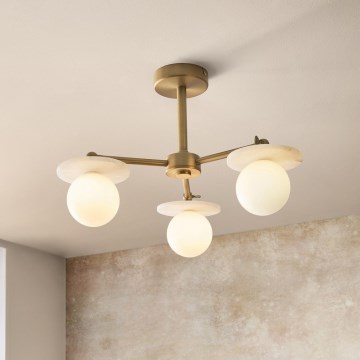 Endon 120036 - Luster na šipci CERCHIO 3xG9/5W/230V mesing