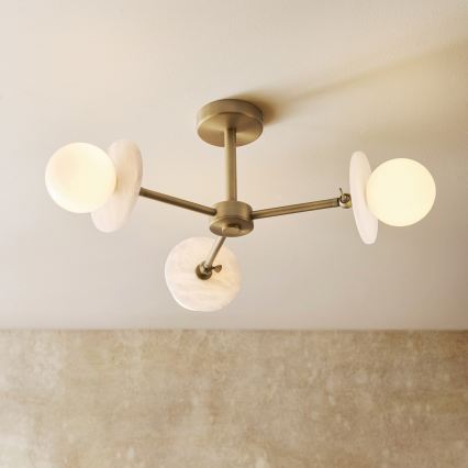 Endon 120036 - Luster na šipci CERCHIO 3xG9/5W/230V mesing