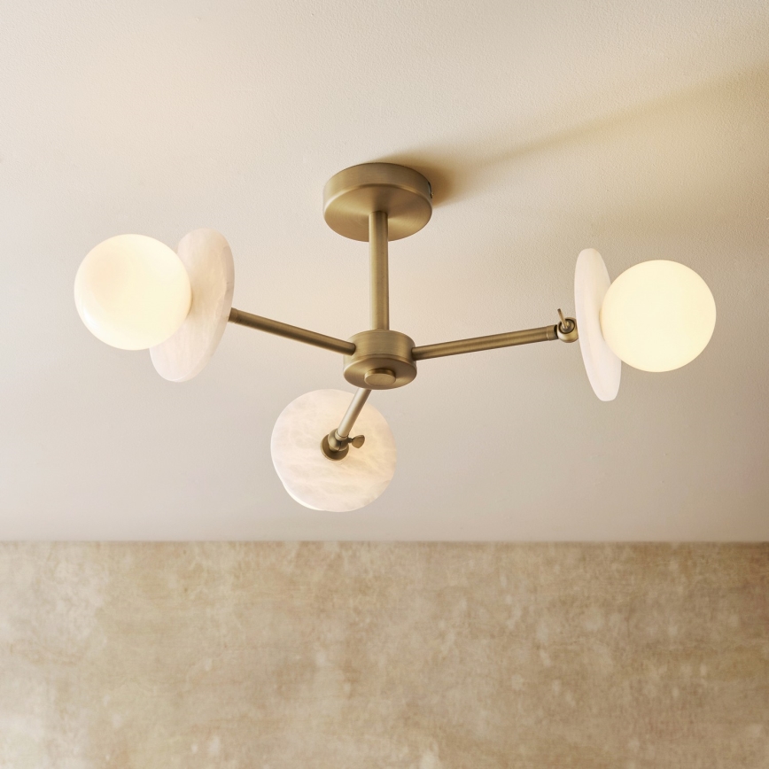 Endon 120036 - Luster na šipci CERCHIO 3xG9/5W/230V mesing