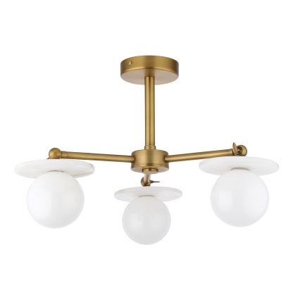 Endon 120036 - Luster na šipci CERCHIO 3xG9/5W/230V mesing