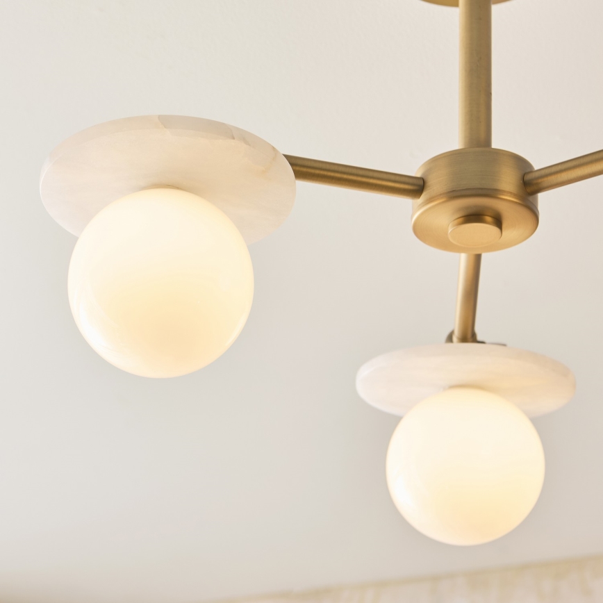 Endon 120036 - Luster na šipci CERCHIO 3xG9/5W/230V mesing