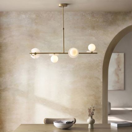 Endon 120038 - Luster na šipci CERCHIO 4xG9/5W/230V mesing