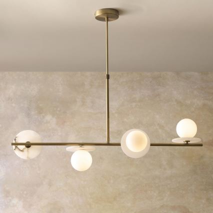 Endon 120038 - Luster na šipci CERCHIO 4xG9/5W/230V mesing