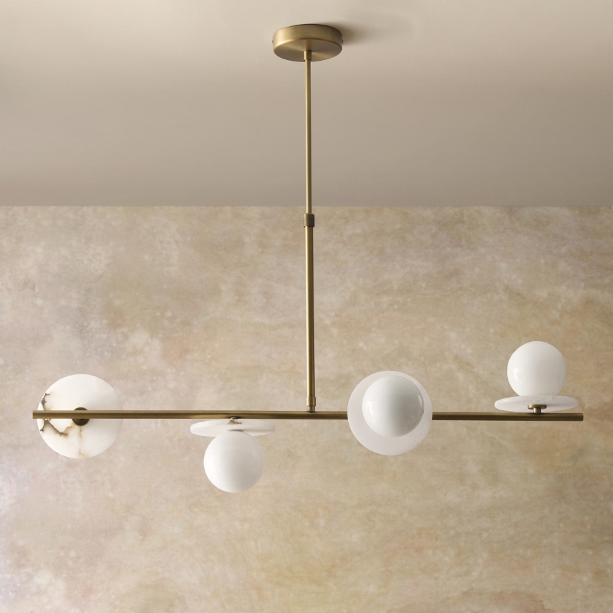 Endon 120038 - Luster na šipci CERCHIO 4xG9/5W/230V mesing