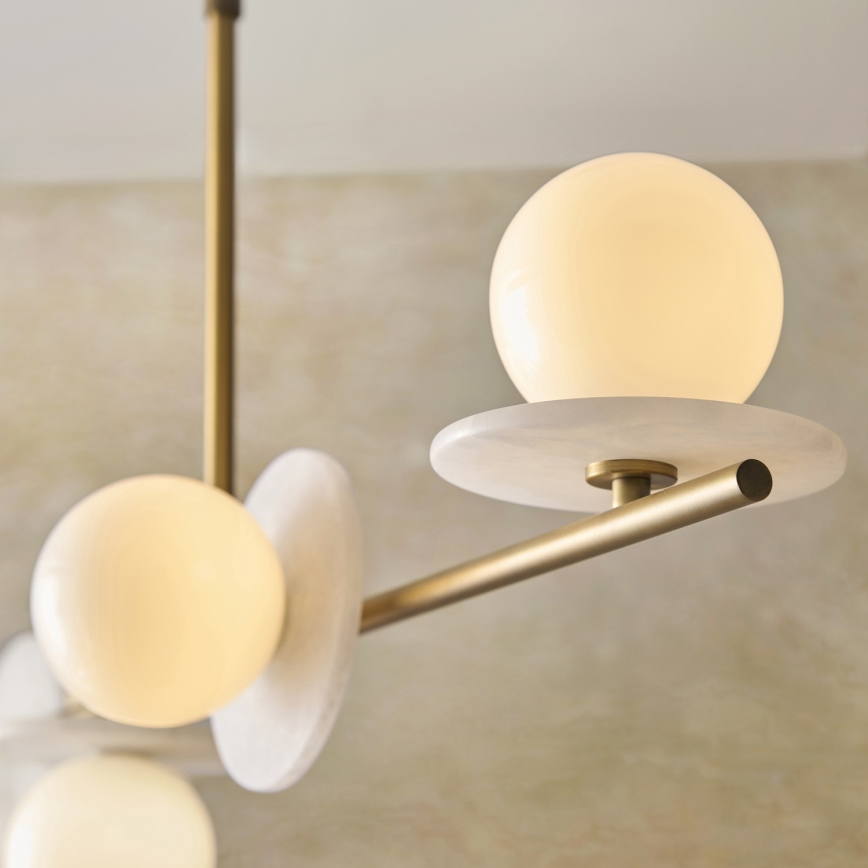 Endon 120038 - Luster na šipci CERCHIO 4xG9/5W/230V mesing
